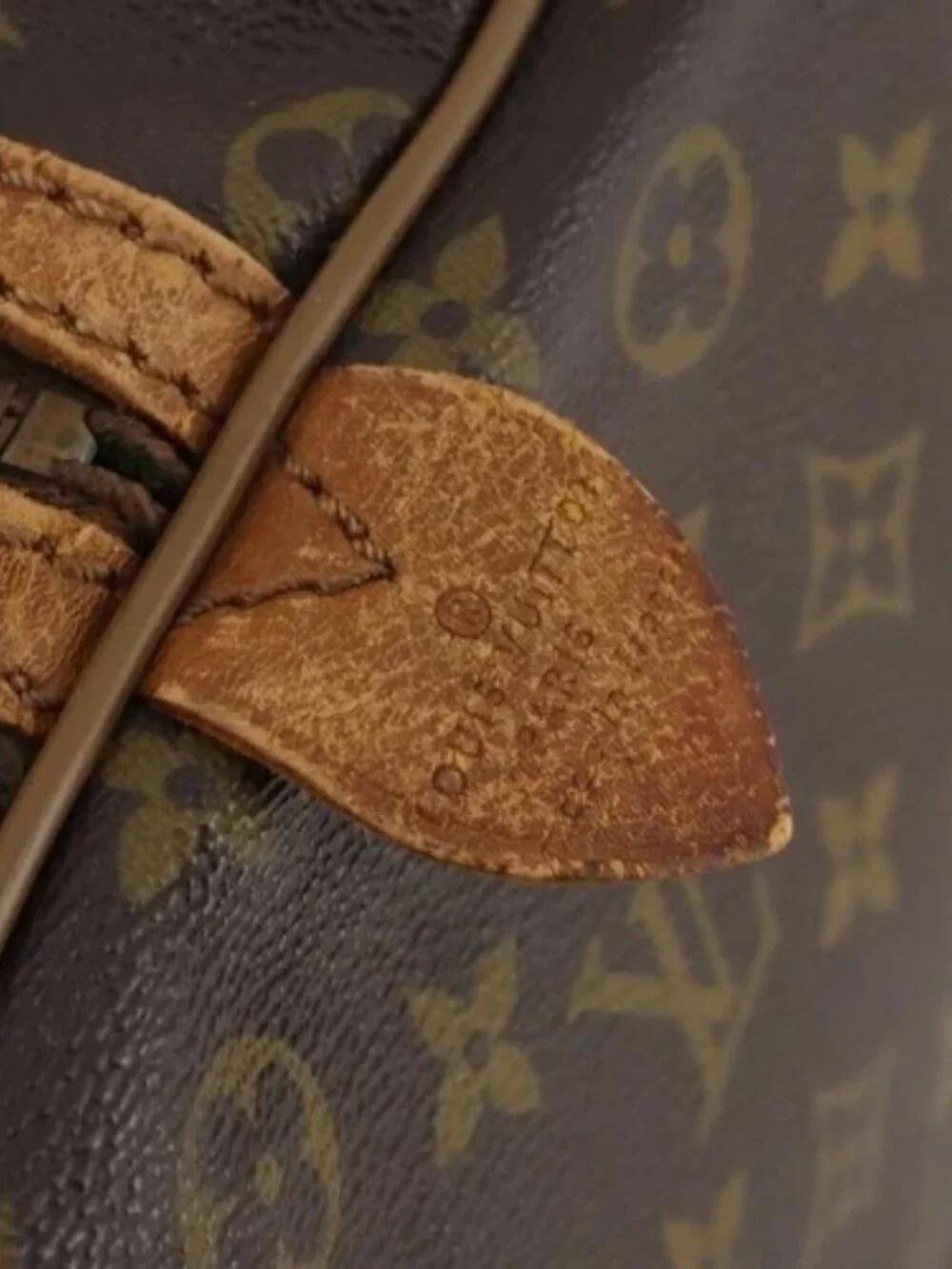 LOUIS VUITTON Monogram Sac Souple 55 Boston Bag M41622 LV Auth 183820